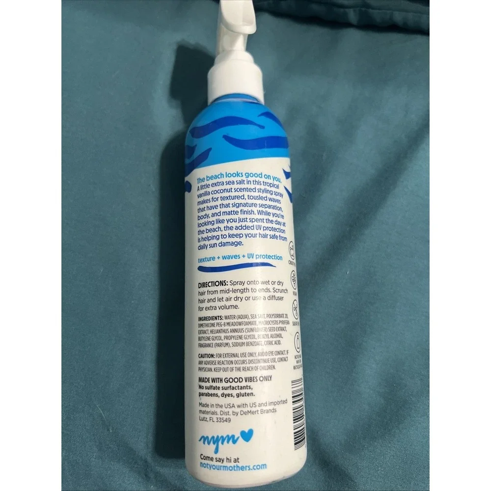 Not Your Mother's Beach Babe Texturizing Sea Salt Spray with UV Protection, 8 fl